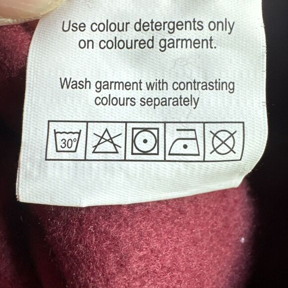 Oxford University Hoodie Mens Small‎ Red Maroon Pullover Sweatshirt College Y2K - Picture 8 of 8